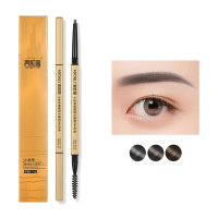 Double headed eyebrow pencil three dimensional  shaped makeup  Brown