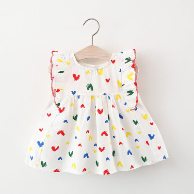 Kinderbekleidung Großhandel Mädchen Internet Celebrity Kleid Sommer Neues kleines frisches Prinzessinnenkleid Liebe koreanische Version Prinzessinnenkleid 973