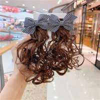 Children's bow wig hairpin  Black