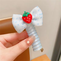 Cordon de téléphone de cravate de cheveux de modèle de dessin animé de fleur pour enfants  Multicolore