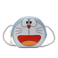 Cartoon Cute Animal Shoulder Bag Toddler Crossbody Coin Purse  Blue