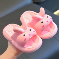 Sandalias infantiles orejas de conejo 33D  Rosado