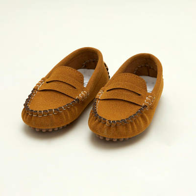 Toddler Boy Solid Color Soft Sole Leather Shoes