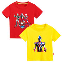Summer children's short-sleeved T-shirts for boys and girls cartoon bottoming shirts  Multicolor