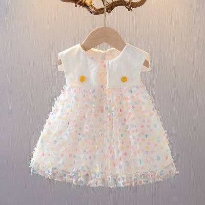 Sommerkleid für Mädchen, 1-2-3 Jahre alt, Baby, Weste, Hosenträgerkleid, Säugling und Kleinkind, stilvoller Sommer, kleiner Rock, 4