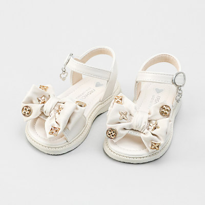 Toddler Girl Bowknot Decor Sandals