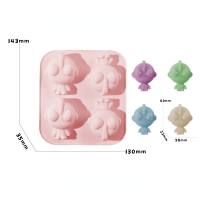 Baby food supplement tools 4-in-1 Superman cake steamed rice cake silicone mold high temperature resistant baking abrasives  Multicolor
