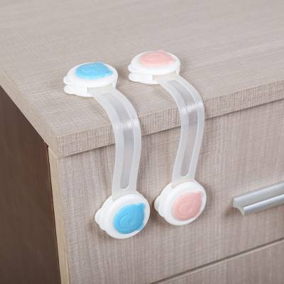 Multifunctional baby anti-pinch drawer lock child safety lock baby protection children's products cabinet door bear head lock