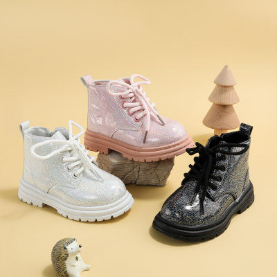 Toddler Girl Solid Color High-top Martin Boots
