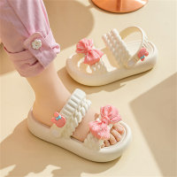 Children's bow sandals  White