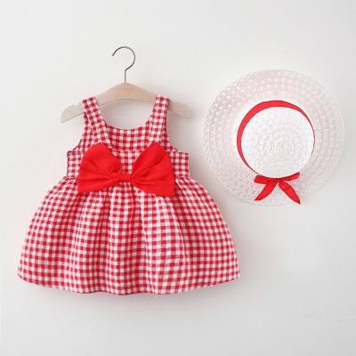 Jupe d'été à carreaux en coton pour filles, jupe à bretelles à carreaux pour bébés filles, nouvelle collection 2022, 1061