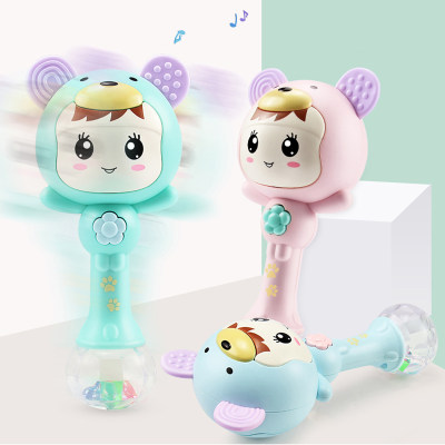 Baby ABS Early Education Rattled Musical Pacifier Massage Gums
