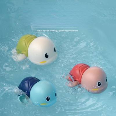 Cross-border baby bath toys children's bath wind-up spring baby bathroom swimming dolphin turtle whale