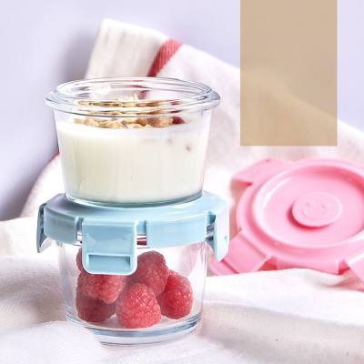Baby food box glass fresh-keeping bowl portable microwave mini small capacity sealed storage freezer box