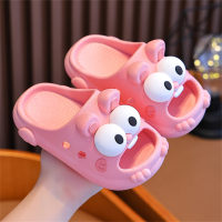 Children's non-slip soft sole closed toe slippers  Pink