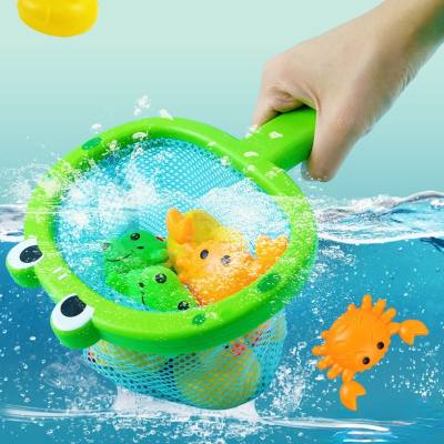 Collection of baby water toys, rotating water spray sun shower, baby bathroom bath toys, swimming animals