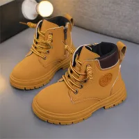 Toddler Solid Color Martin boots  Yellow
