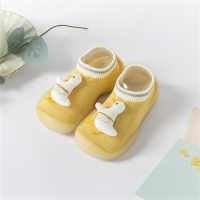 أحذية الأطفال الجوارب الحيوانية ثلاثية الأبعاد أحذية طفل صغير  أصفر
