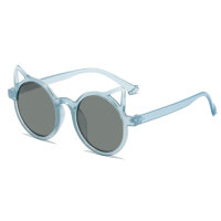 Óculos de sol infantil estilo gato  Azul