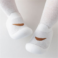 Children's solid color breathable socks shoes toddler shoes  Brown