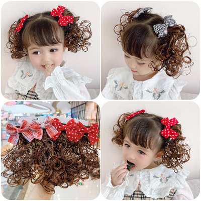 Children's bow wig hairpin