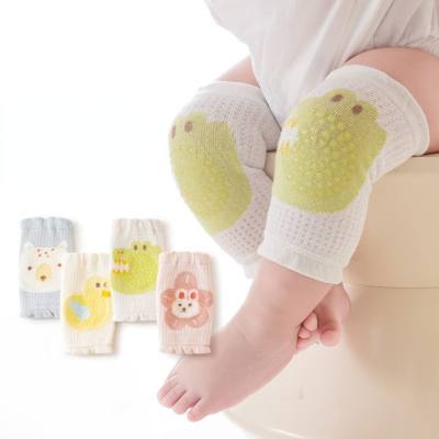 Baby knee pads spring and summer thin indoor boys and girls toddler baby learning to crawl anti-fall anti-slip elbow protectors