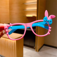 Montura de gafas infantiles con orejas de conejo (sin lentes)  Multicolor