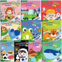Sticker book concentration potential development stickers children's enlightenment baby early education book 10 volumes  Multicolor
