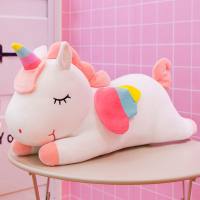 Cross-border foreign trade unicorn doll cute candy dinosaur plush toy gift pillow Amazon wholesale  White