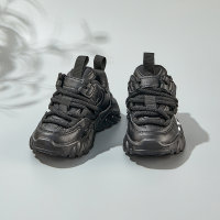 طفل إلكتروني نمط الفيلكرو أحذية رياضية مكتنزة  أسود