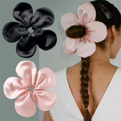 Girls' Extra Large Three-Dimensional Flowers Hair Rope