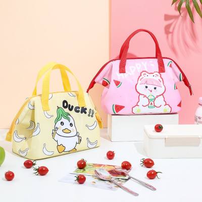 Manufacturer lunch box bag cute frog mouth insulation bag outdoor handbag student cartoon lunch box bag lunch bag wholesale