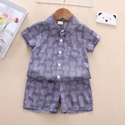 Toddler Boy All Over Printing Top & Shorts