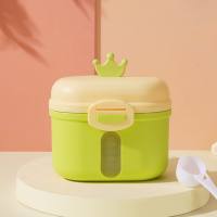 Portable baby milk powder box crown style  Multicolor