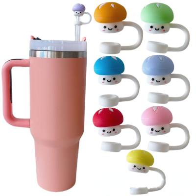 Mushroom series beverage milk tea straw cover 10MM straw plug cover