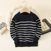 Kid Boy Striped Knitted Sweater  Navy Blue