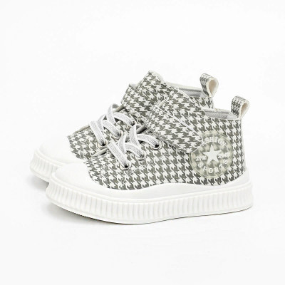 Girl Toddler Houndstooth High-top Sneakers