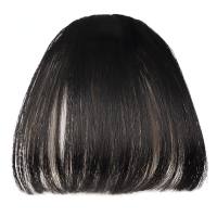 Chemical fiber wig with air bangs, thin fake bangs for women with sideburns, straight bangs wig  Style 3