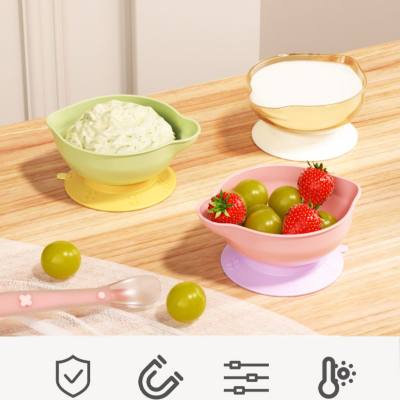 Baby food supplement bowl, newborn rice cereal rice noodle special bowl, baby feeding water feeding bowl, spoon set, children's tableware