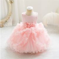 1. Geburtstagskleid 2023 neuer Stil Prinzessinnenkleid Mädchen Sommerkleid Kinder Tutu Rock Geburtstagsparty Kleid Rock  Rosa
