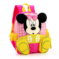 Children's bag kindergarten backpack for boys and girls 2-3-4-5 years old baby school bag for primary and secondary classes  Red