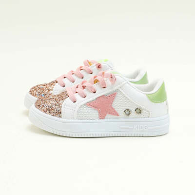 Toddler Girl Sequins Color-block Sneakers