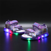 Children's Frozen Luminous Breathable Sandals  Purple