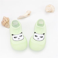 Children's Panda Pattern Socks Shoes Toddler Shoes  Green