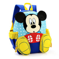 حقيبة ظهر كرتونية لطيفة لرياض الأطفال للأولاد والبنات، حقيبة طلابية تقلل الوزن وتحمي العمود الفقري  أزرق