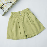 Abbigliamento per bambini pantaloni per ragazze pantaloncini per ragazze bambini medi e grandi pantaloncini estivi sottili per bambini pantaloncini pantaloni casual per bambini  verde