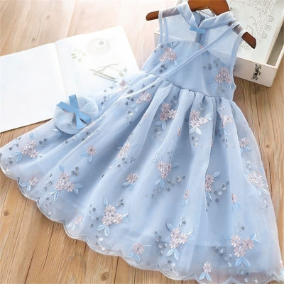 فستان بناتي صيفي نمط جديد ملابس أطفال فستان الأميرة تنورة شبكية للأطفال