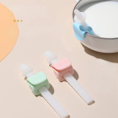 Baby soup drinking tool porridge drinking straw with buckle
