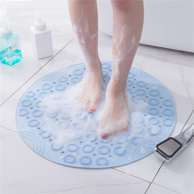 الحمام المضادة للانزلاق الحصير غرفة الاستحمام كوب شفط الحصير الحمام تدليك القدمين