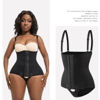 Ropa moldeadora de cuerpo para mujer, body moldeador de cintura, ropa interior moldeadora de cintura y cadera de gran tamaño europea y americana.  Negro